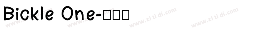 Bickle One字体转换